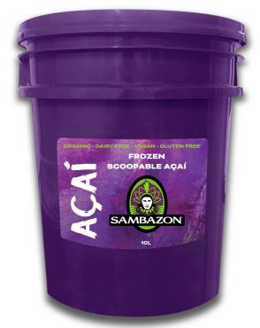Sambazon Organic Acai Frozen Scoopable Sorbet, 10L