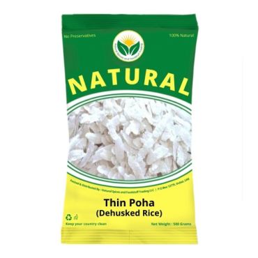 Natural Spices White Thin Poha, 1kg