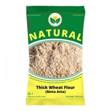 Natural Spices Wheat Flour Thick, 5 Kg (Gehu Mota Atta)