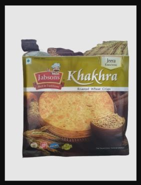 Jabsons Khakhra Jeera Roasted Wheat Crisps, 180 g