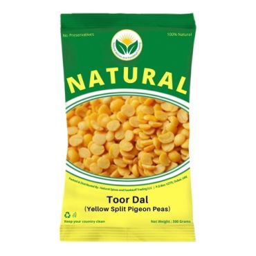 Natural Spices Toor Dal 1Kg (Split Pigeon Peas)