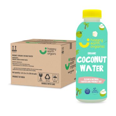 Happy Earth Organic Coconut Water, 250 ml