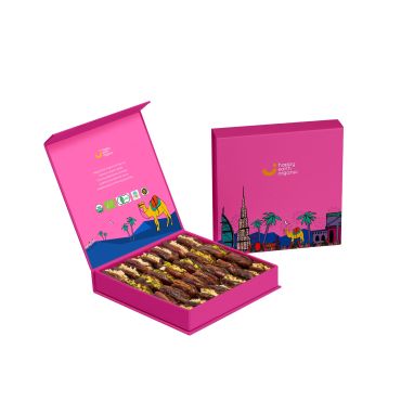 Happy Earth Organic Filled Dates - Dubai Pink, 500 Grams