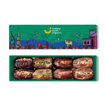 Happy Earth Organic Filled Dates - Dubai Green, 145 Grams