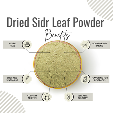 Awafi Mill Seder Sidr Leaves Powder Dried Jujube Leaf 100gm