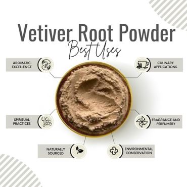 Awafi Mill Vetiver Root Powder Khus Vetiveria Zizanoides 100gm