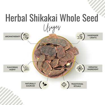 Awafi Mill Whole Shikakai Pods Acacia concinna 100gm