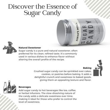 Awafi Mill Sugar Candy Crystal Rock Sugar 100gm