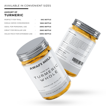 Awafi Mill Dried Whole Turmeric Dried Turmeric Root 100gm