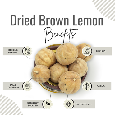 Awafi Mill Dried Brown Lemon Iranian Lemon 100gm
