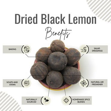 Awafi Mill Dried Black Lemon Iranian Lemon 100gm