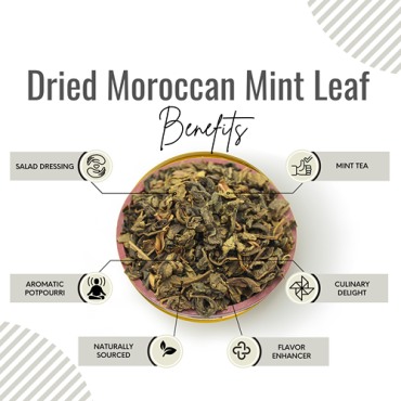 Awafi Mill Moroccan Mint Leaves Mentha Spicata Var 100gm