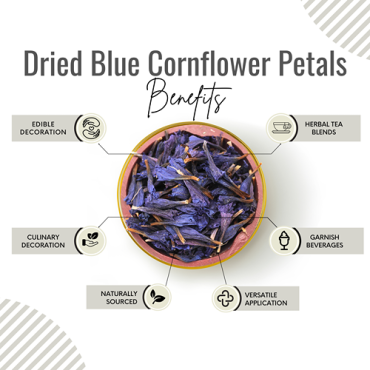 Awafi Mill Blue Cornflower Petals Centaurea Cyanus 100gm