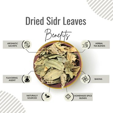 Awafi Mill Dried Seder Sidr Leaf Jujube Broken Leaves 100gm