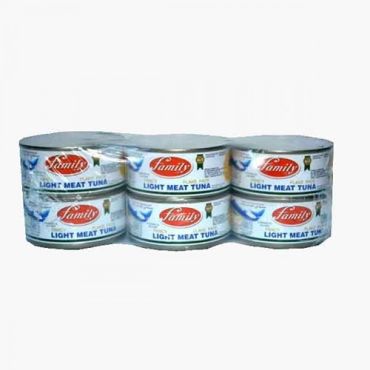 Family Light Meat Tuna 185 Gm 4+2Free, 8 Pieces Per Carton