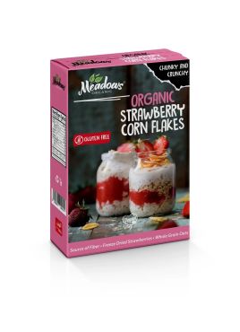 Meadows Organic Gluten Free Strawberry Cornflakes, 320g