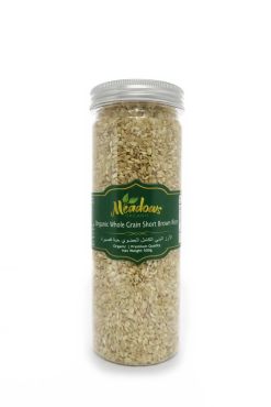 Meadows Organic Whole Grain Short Brown Rice, 500g