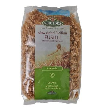 La Bio Idea Organic Fusilli Whole Wheat, 500 g