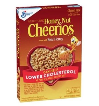 General Mills Honey Nut Cheerios Cereal mid, 306g