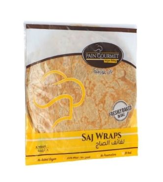 Pain Gourmet Freshly Backed Homemade Saj Wraps, 160 g