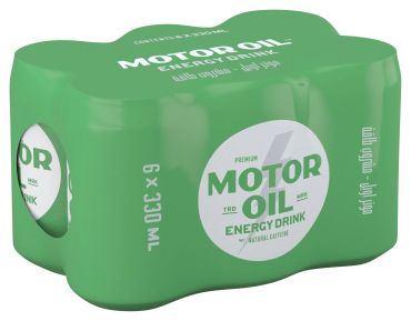 Motor Oil Premium Energy Drink With Natural Caffeine, 6 x 330ml Case