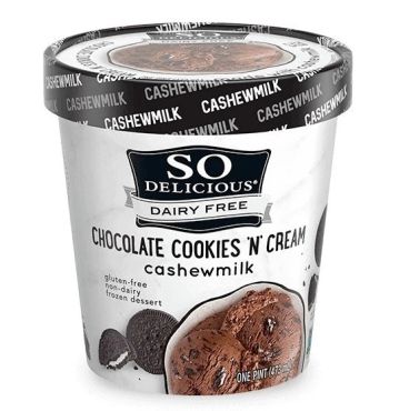 So Delicious Frozen Cashewmilk Chocolate Cookies N Cream, 473ml