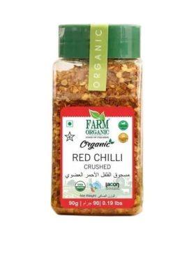 Farm Organic Gluten Free Red Chili Flakes, 90 g