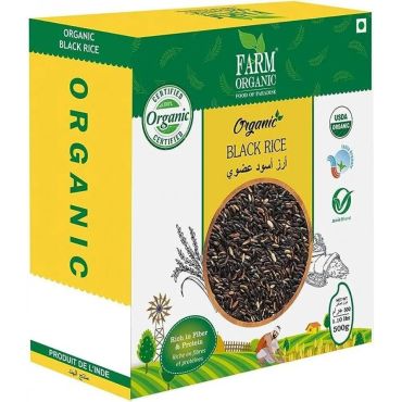 Farm Organic Gluten Free Black Rice, 500G