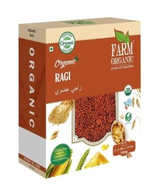 Farm Organic Gluten Free Ragi Whole, 500G