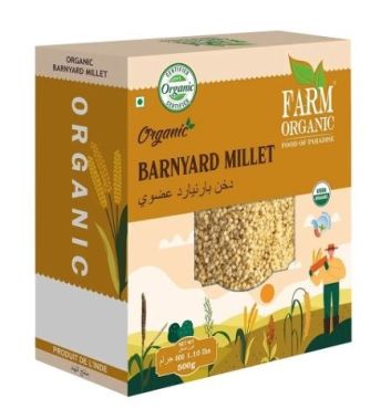 Farm Organic Gluten Free Barnayard Millet, 500 g