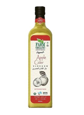 Farm Organic Gluten Free Apple Cider Vinegar With Mother, 500 ml