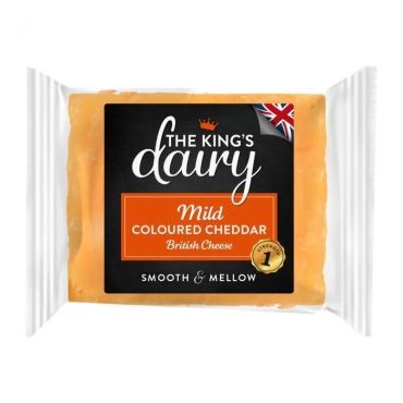 The King's Dairy Mild Coloured Cheddar Cheese, 200g