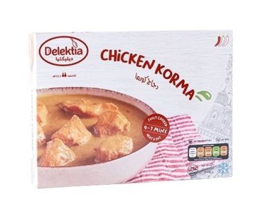 Delektia Chicken Korma Frozen Meal, 500 g