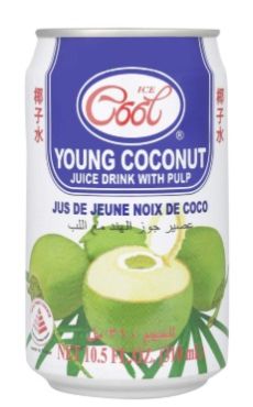 Ice Cool Coconut Juice With Pulp 310 Ml, 24 Pieces Per Carton