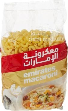 Emirates Macaroni 400Gm-Corni Medium, 20 Pieces Per Carton