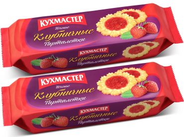 Kuhmaster Strawberry Tartlets Butter biscuit 240g x 2