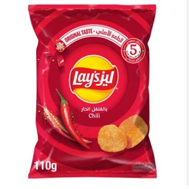 Lay'S Chips Chili 110Gm, 16 Pieces Per Carton