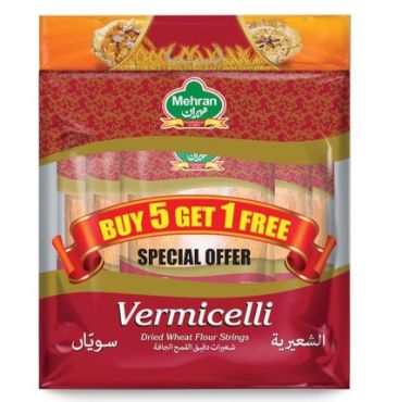 Mehran Vermicelli 150 Gm 5+1 Free, 10 Pieces Per Carton