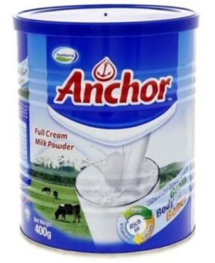 Anchor Milk Powder Tin, 400 Gm, 12 Pieces Per Carton