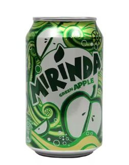 Mirinda Can Green Apple 330 Ml, 24 Pieces Per Carton