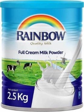 Rainbow Milk Powder Tin 2.5Kg, 6 Pieces Per Carton