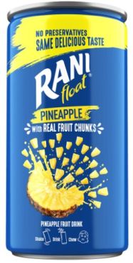 Rani Float 240 Ml Pineapple, 24 Pieces Per Carton