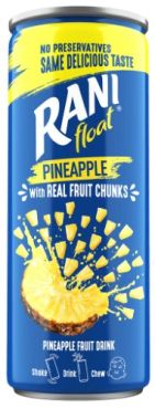 Rani Float Nas 240 Ml Pineapple, 24 Pieces Per Carton