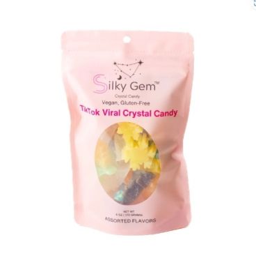 Silky Gem Sweet Bites TikTok Viral Crystal Candy Vegan, Gluten-Free 170g