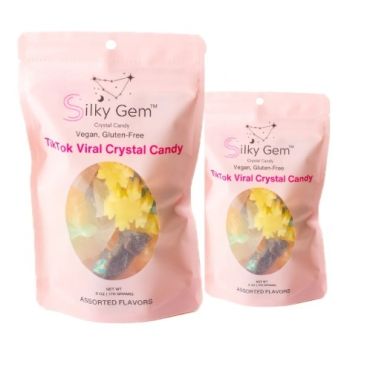 Silky Gem Sweet Bites TikTok Viral Crystal Candy Vegan, Gluten-Free (170g) Pack of 2