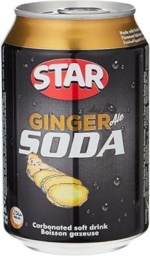 Star Ginger Soda 300 Ml, 24 Pieces Per Carton