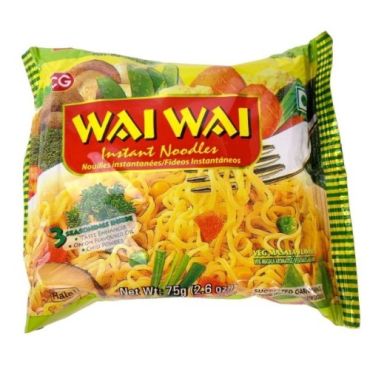 Wai Wai Noodles 75 Gm Pure Vegetarian, 60 Pieces Per Carton