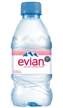 Evian Mineral Water Botle, 330 Ml, 24 Pieces Per Carton